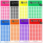 Image featuring 1/4 inch numbered Mark-It Dots in one of eight available colors
